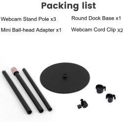Support pour webcam 160 cm compatible avec les webcams OBSBOT Tiny 2/Tiny SE/Meet-2-4K/Meet SE/Meet