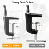 Support de caméra avec pince de bureau améliorée flexible col de cygne pour webcam Brio 4K C925e C922x C922 C930e C930 C920