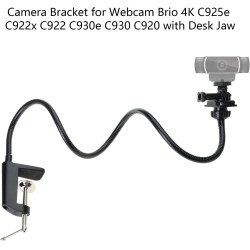 Support de caméra avec pince de bureau améliorée flexible col de cygne pour webcam Brio 4K C925e C922x C922 C930e C930 C920