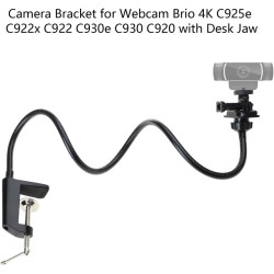 Support de webcam amélioré avec pince flexible col de cygne pour webcam C925e C922x C922 C930e C930