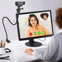 Support de webcam amélioré avec pince flexible col de cygne pour webcam C925e C922x C922 C930e C930