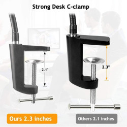 Support de webcam amélioré avec pince flexible col de cygne pour webcam C925e C922x C922 C930e C930