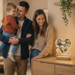 Lampe Photo Personnalisée Maman - Idée Cadeau Fête des Mères Personnalisé - Impression Haute Définition - Cadeaux Fete des Meres