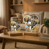 Lampe Photo Personnalisée Papa - Idée Cadeau Fête des Pères Personnalisé - Impression Haute Définition - Cadeaux Fete des Peres 