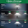 Lampe Solaire Exterieur, 3 Modes Lumière Solaire Extérieure Detecteur de Mouvement, Éclairage Extérieur LED Solaire IP65 Etanche
