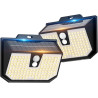 Lampe Solaire Exterieur, 3 Modes Lumière Solaire Extérieure Detecteur de Mouvement, Éclairage Extérieur LED Solaire IP65 Etanche