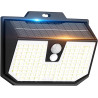 Lampe Solaire Exterieur, 3 Modes Lumière Solaire Extérieure Detecteur de Mouvement, Éclairage Extérieur LED Solaire IP65 Etanche