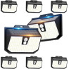 Lampe Solaire Exterieur, 3 Modes Lumière Solaire Extérieure Detecteur de Mouvement, Éclairage Extérieur LED Solaire IP65 Etanche