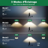 Lampe Solaire Exterieur, 3 Modes Lumière Solaire Extérieure Detecteur de Mouvement, Éclairage Extérieur LED Solaire IP65 Etanche