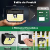 Lampe Solaire Exterieur, 3 Modes Lumière Solaire Extérieure Detecteur de Mouvement, Éclairage Extérieur LED Solaire IP65 Etanche