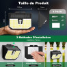 Lampe Solaire Exterieur, 3 Modes Lumière Solaire Extérieure Detecteur de Mouvement, Éclairage Extérieur LED Solaire IP65 Etanche