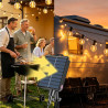 10M LED Guirlande Lumineuse Exterieure Solaire, Guirlande Solaire Remote Guirlande Exterieur Lumineuse Guinguette Exterieur avec