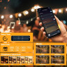 30M LED Guirlande Lumineuse Guinguette Exterieure mit APP Contrôle et Télécommande Dimmable LED Ampoules IP44 Imperméable, Chaîn