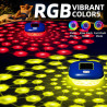 Luxfero Lampe Piscine Flottante Solaire, Lumiere Piscine avec 9 LED Spectacles Changeantes, Étanche IP68 Lumiere Piscine, Contrô