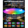 DeeprBetter 2026 Amélioré Lumiere Piscine Hors Sol Solaire, Lampe Piscine LED Etanche IP68 à RGB Couleur Changeant, Eclairage Pi