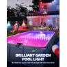 DeeprBetter 2026 Amélioré Lumiere Piscine Hors Sol Solaire, Lampe Piscine LED Etanche IP68 à RGB Couleur Changeant, Eclairage Pi