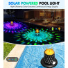 Luxbleu lampe piscine flottante, lumière piscine flottante hors sol avec spectacle de lumières sous l'eau, eclairage led piscine