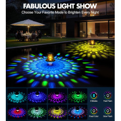 Luxbleu lampe piscine flottante, lumière piscine flottante hors sol avec spectacle de lumières sous l'eau, eclairage led piscine