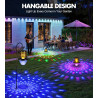 Luxbleu lampe piscine flottante, lumière piscine flottante hors sol avec spectacle de lumières sous l'eau, eclairage led piscine