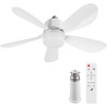 Ventilateur de Plafond avec Lampe Intégrée | 52CM Ampoule Ventilateur Plafond Silencieux avec Lumiere | E26/E27/B22 Plafonnier V