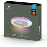 Varin® Ventilateur Plafond avec Lumiere Intelligent, Tuya Wi-Fi, Ventilateur Plafond Silencieux 20 dB, LED 36W RGBW, Télécommand