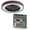 Varin® Ventilateur Plafond avec Lumiere Intelligent, Tuya Wi-Fi, Ventilateur Plafond Silencieux 20 dB, LED 36W RGBW, Télécommand