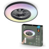 Varin® Ventilateur Plafond avec Lumiere Intelligent, Tuya Wi-Fi, Ø 50 cm, Plafonnier Ventilateur avec 4 Douilles E27 (Sans Ampou