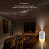 Veilleuse projecteur de galaxie 2 en 1, projecteur USB de ciel étoilé avec 3/12/24 films de projection, mini veilleuse LED lampe