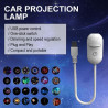 Veilleuse projecteur de galaxie 2 en 1, projecteur USB de ciel étoilé avec 3/12/24 films de projection, mini veilleuse LED lampe
