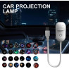 Veilleuse projecteur de galaxie 2 en 1, projecteur USB de ciel étoilé avec 3/12/24 films de projection, mini veilleuse LED lampe
