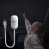 Veilleuse projecteur de galaxie 2 en 1, projecteur USB de ciel étoilé avec 3/12/24 films de projection, mini veilleuse LED lampe