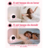 YISSVIC Reveil Enfant Educatif Jour/Nuit 2 Alarme 7 Couleurs 30s Arrêt Automatiquement Réveil Lumineux Luminosité de l'Ecran Rég