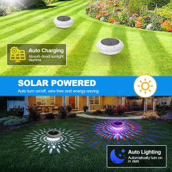 KingSom Lumiere Piscine Flottante avec Télécommande, Lampe Flottante Piscine Solaire avec 12 Modes Colorés, Étanche IP68 Lampe P