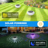 KingSom Lumiere Piscine Flottante avec Télécommande, Lampe Flottante Piscine Solaire avec 12 Modes Colorés, Étanche IP68 Lampe P