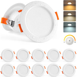 Sanyoung Spot LED Encastrable Dimmable, 5W Spots de Plafond Blanc Chaud Blanc Neutre Blanc Froid, Spots Encastrable Extra Plat T