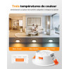 Sanyoung Lot de 20 Spot LED Dimmable, 5W Spot LED Encastrable Blanc Chaud Blanc Neutre Blanc Froid, Spots Salle de Bain IP44, Sp