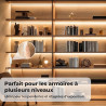 Ruban LED COB 6 x 2 m, Dimmable Contrôle Tactile pour Éclairage de Panneaux Acoustiques, Vitrines, Armoires, Cuisines, Caves à V