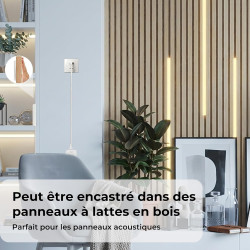 Ruban LED COB 6 x 2 m, Dimmable Contrôle Tactile pour Éclairage de Panneaux Acoustiques, Vitrines, Armoires, Cuisines, Caves à V