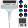 Lot de 2 Thermomètres de Piscine Lumineux RGB – Flottants Sans Fil avec 7 Couleurs LED, Écran LCD Précis, Étanche IP68, à Énergi