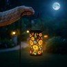 Toerjii Lampe Solaire Exterieur,IP65 Étanche Eclairage Exterieur Solaire,Lampes Solaires de jardin Colorées en forme de tourneso
