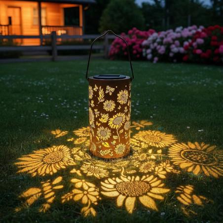 Toerjii Lampe Solaire Exterieur,IP65 Étanche Eclairage Exterieur Solaire,Lampes Solaires de jardin Colorées en forme de tourneso