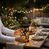 Toerjii Lampe Solaire Exterieur,IP65 Étanche Eclairage Exterieur Solaire,Lampes Solaires de jardin Colorées en forme de tourneso