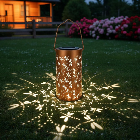 Toerjii Lampe Solaire Exterieur,IP65 Étanche Eclairage Exterieur Solaire,Lampes Solaires de jardin Colorées en forme de tourneso