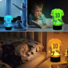 Veilleuse 3D Maillot de Football LED 7 Couleurs, Lampe de Chevet Enfant, Idée Cadeau Garçon 6-12 Ans, Décoration Chambre Garçon