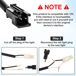 Ampoule LED pour Hotte Aspirante 12V – 2 Pièces Spots LED Encastrables Module Éclairage Hotte Ø6,8 cm, 1.5W, 6500K – Connecteur 