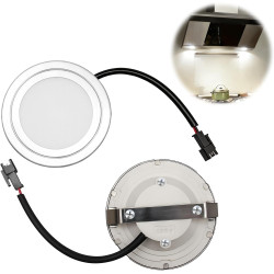 Ampoule LED pour Hotte Aspirante 12V – 2 Pièces Spots LED Encastrables Module Éclairage Hotte Ø6,8 cm, 1.5W, 6500K – Connecteur 
