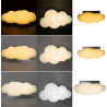 Alpinaluz Aplique Murale LED Enfant Nuage 3D 7W en Policarbonate Blanc avec Lumière Tricolore CCT 3000K/4000K/6000K, Design Mode