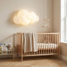 Alpinaluz Aplique Murale LED Enfant Nuage 3D 7W en Policarbonate Blanc avec Lumière Tricolore CCT 3000K/4000K/6000K, Design Mode