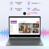 BMAX Ordinateur Portable 2 en 1 Intel N150 (surpasse N100/R3 3200U) Écran Tactile PC Portable 14" 16Go RAM 512Go SSD Clavier Rét