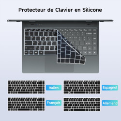 BMAX Ordinateur Portable 2 en 1 Intel N150 (surpasse N100/R3 3200U) Écran Tactile PC Portable 14" 16Go RAM 512Go SSD Clavier Rét